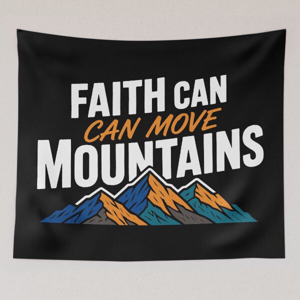 Item preview, Matthew 17:20 Faith Can Move Mountains designed and sold by plushism.