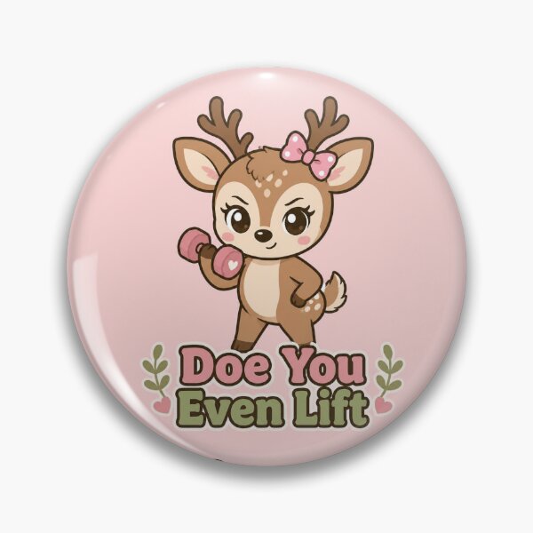 Item preview, Doe You Even Lift Funny Deer Illustration | Cute Pun Gift designed and sold by moonlit.ink.shop.