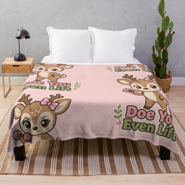 Item preview, Doe You Even Lift Funny Deer Illustration | Cute Pun Gift designed and sold by moonlit.ink.shop.