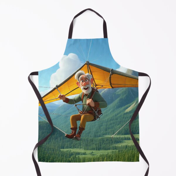 Item preview, Old Fart flying a hang glider designed and sold by Colin Bentham.