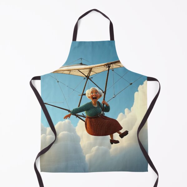 Item preview, Old Fart flying a hang glider designed and sold by Colin Bentham.