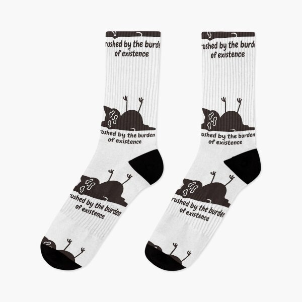 Item preview, Crushed By The Burden Of Existence Crying Black Cat Funny Nihilism Burnout Meme designed and sold by raedattia.