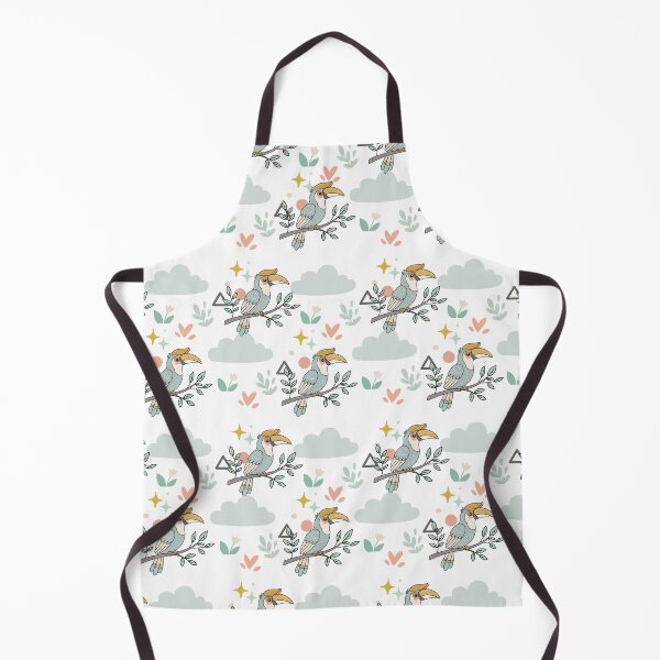 Item preview, Cute Hornbill Bird Seamless Pattern designed and sold by prapapon.