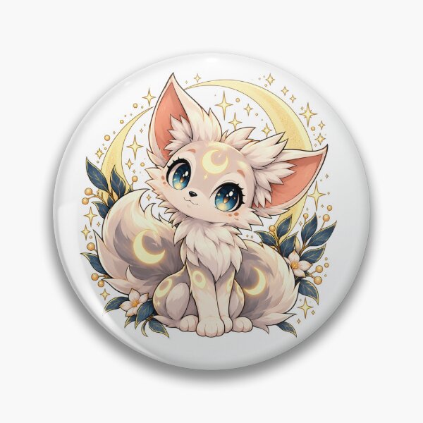 Item preview, Cute Celestial Fox Kitten Moon designed and sold by Mikkerz.