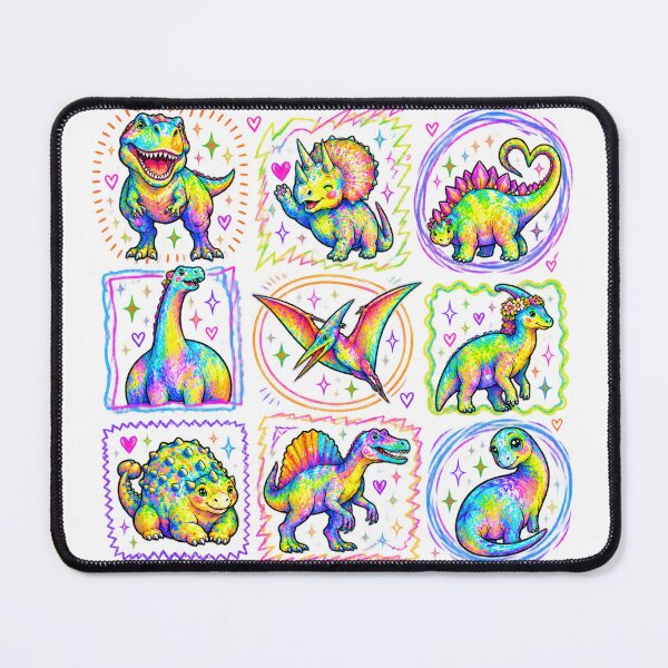 Item preview, Dinosaur Club Whimsical Rainbow Design designed and sold by VGAfanatic.