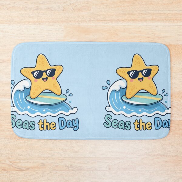 Item preview, Seas the Day Funny Starfish Illustration | Cute Pun Gift designed and sold by moonlit.ink.shop.