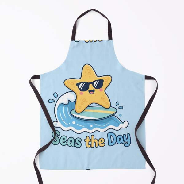Item preview, Seas the Day Funny Starfish Illustration | Cute Pun Gift designed and sold by moonlit.ink.shop.