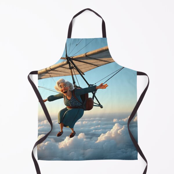 Item preview, Old Fart flying a hang glider designed and sold by Colin Bentham.