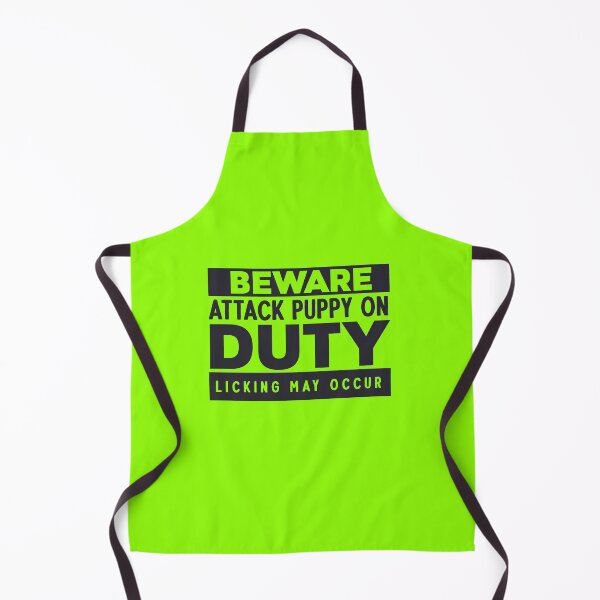 Item preview, Beware Attack Puppy On Duty – Funny Puppy Dog Lover Gift designed and sold by JanuszJarowicz.
