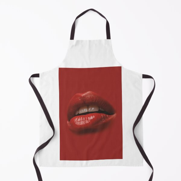 Item preview, Bold red lips stand out against a solid red background  designed and sold by MiraCleAI.