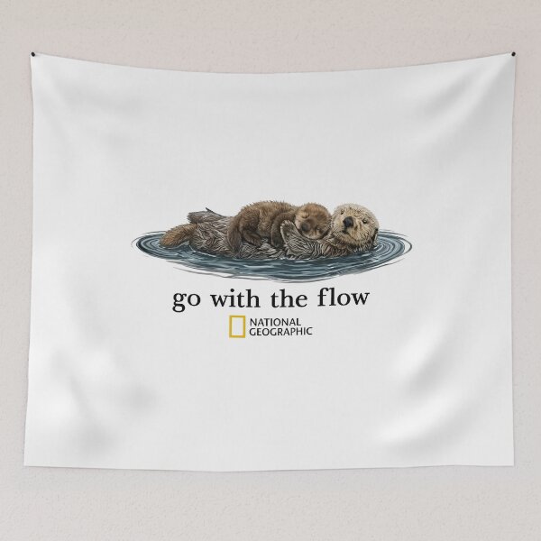 Item preview, National Geographic Otter - Otter Go With The Flow   designed and sold by dancymantil.