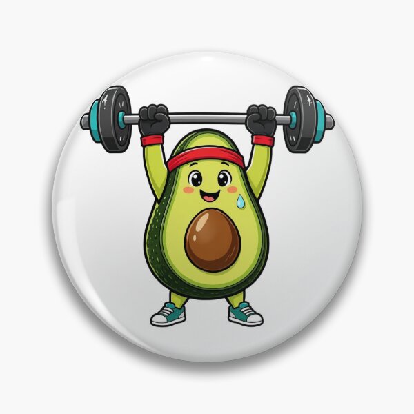 Item preview, Cute avocado lifting weights designed and sold by DVerse Studio.