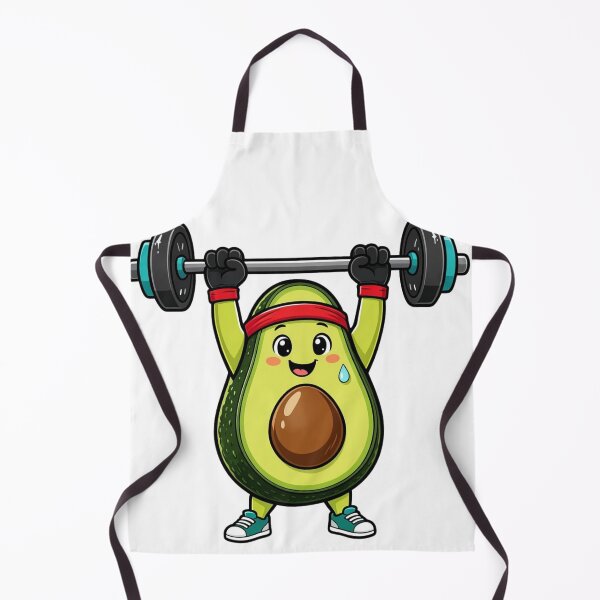 Item preview, Cute avocado lifting weights designed and sold by DVerse Studio.