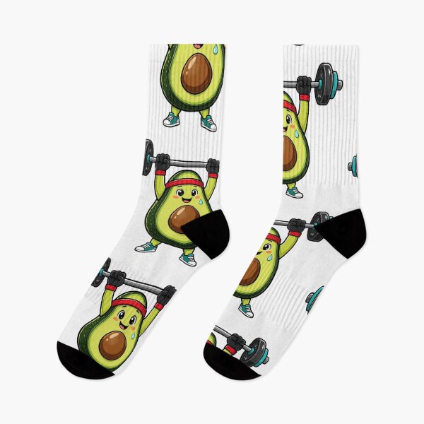Item preview, Cute avocado lifting weights designed and sold by DVerse Studio.