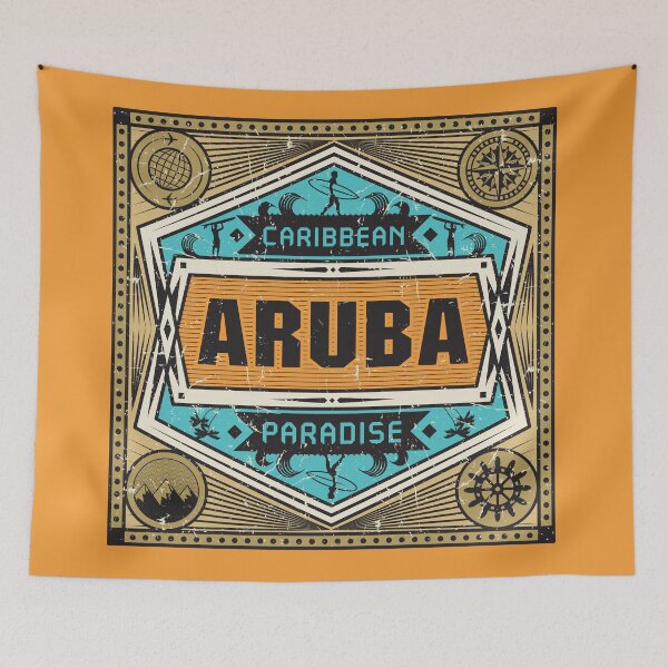 Item preview, Aruba, One Happy Island designed and sold by studio838.