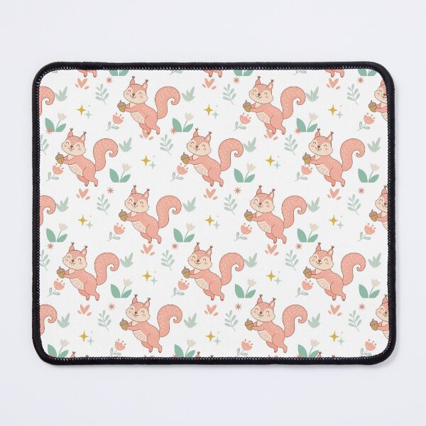 Item preview, Cute Squirrel Holding Acorn Seamless Pattern designed and sold by prapapon.
