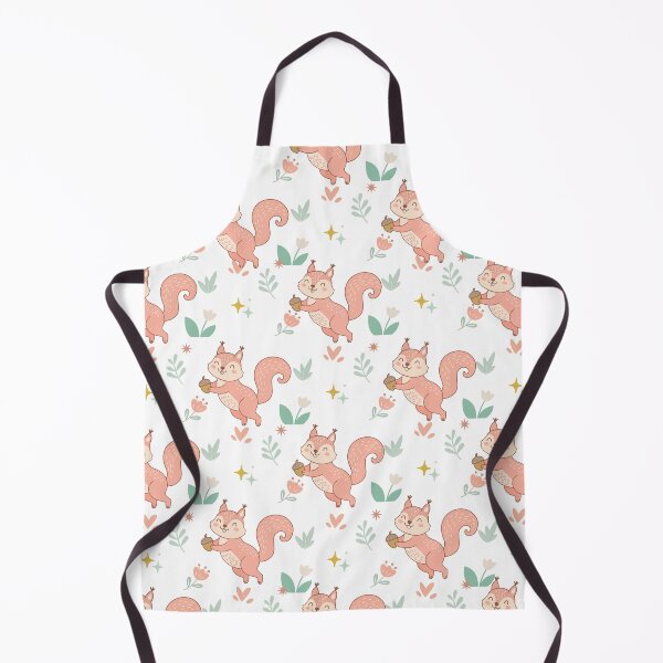 Item preview, Cute Squirrel Holding Acorn Seamless Pattern designed and sold by prapapon.