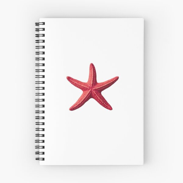 Item preview, Bright red starfish resting on a transparent surface designed and sold by MiraCleAI.