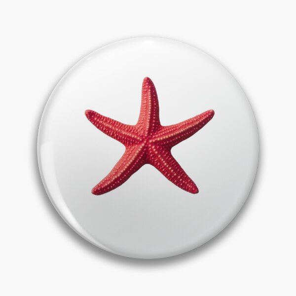 Item preview, Bright red starfish resting on a transparent surface  designed and sold by MiraCleAI.