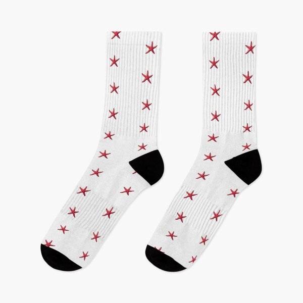 Item preview, Bright red starfish resting on a transparent surface  designed and sold by MiraCleAI.