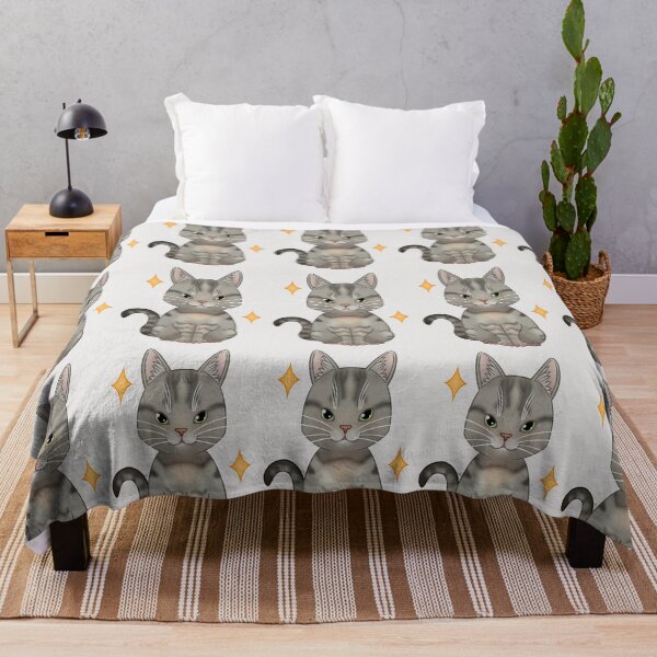 Item preview, European grey tabby cat designed and sold by LemonFur.