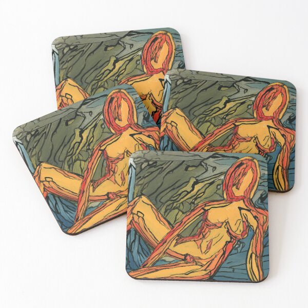 Item preview, Not Nude Abstract Figure Expressive Contour Painting designed and sold by Dwaalhaas.com.