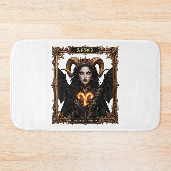 Item preview, Gothic Aries Demon Queen - Fiery Ram Zodiac | March 21 - April 19 designed and sold by Csaba1983.