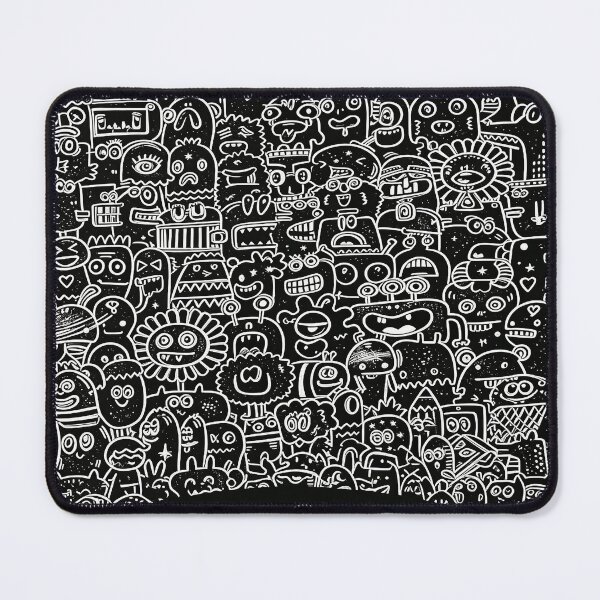 Item preview, Happy Birthday Bottom Text - Doodle Monsters with Cake and Gifts designed and sold by Vivid Pixel Studio.