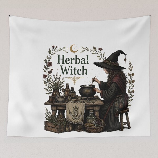 Item preview, Herbal Witch Brewing Botanical Magic designed and sold by LiviuGligoros.
