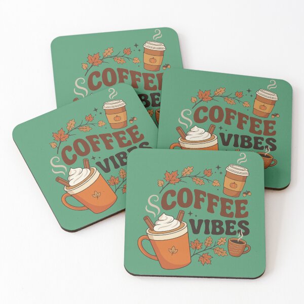 Item preview, Coffee Vibes Bring Cozy Autumn Pumpkin Spice Energy designed and sold by FreshVibe Prints.