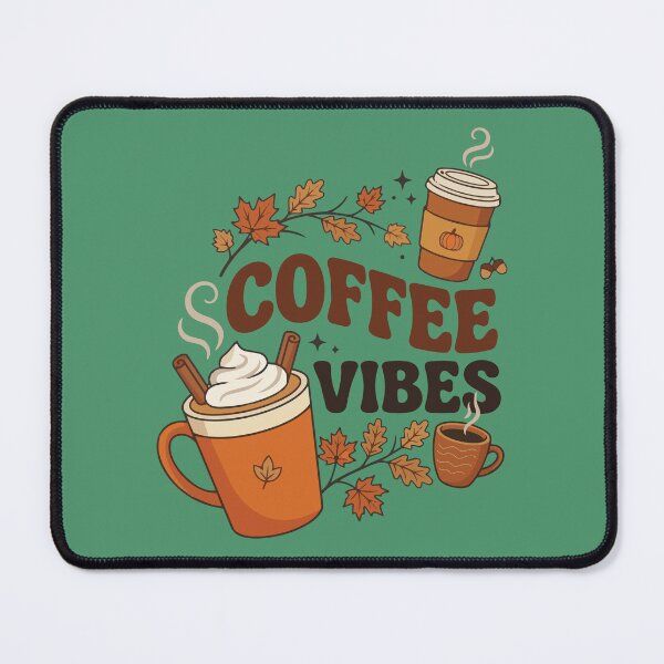 Item preview, Coffee Vibes Bring Cozy Autumn Pumpkin Spice Energy designed and sold by FreshVibe Prints.
