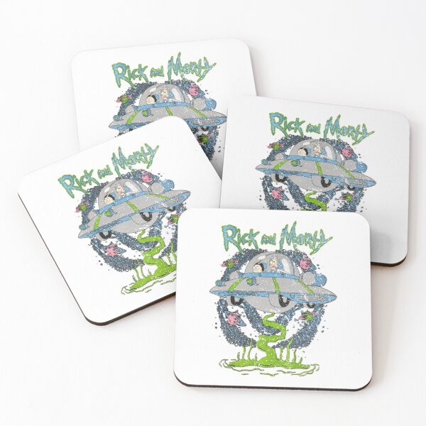 Item preview, Rick and Morty Flying Spaceship Space Portal Art  designed and sold by gotoworkea.