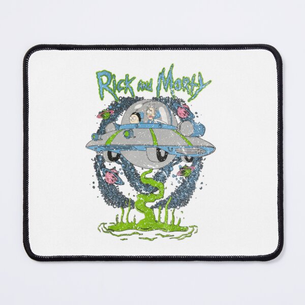 Item preview, Rick and Morty Flying Spaceship Space Portal Art designed and sold by gotoworkea.