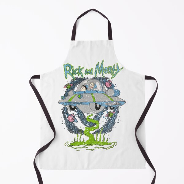 Item preview, Rick and Morty Flying Spaceship Space Portal Art designed and sold by gotoworkea.