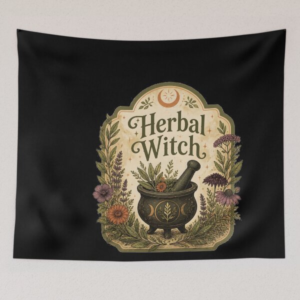 Item preview, Herbal Witch Old-World Shop Sign designed and sold by LiviuGligoros.