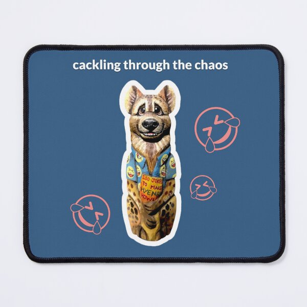 Item preview, Cackling through the chaos hyena - Wood Carving Animal designed and sold by TurquoiseChicken.