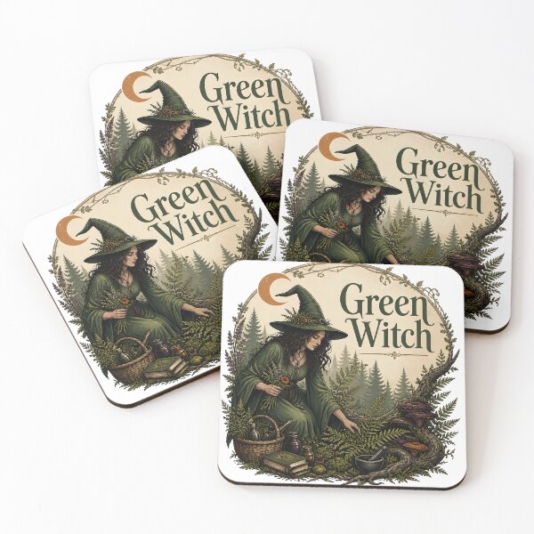 Item preview, Green Witch Among Moss & Roots designed and sold by LiviuGligoros.