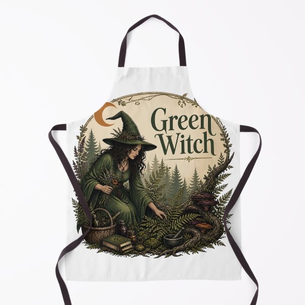 Item preview, Green Witch Among Moss & Roots designed and sold by LiviuGligoros.