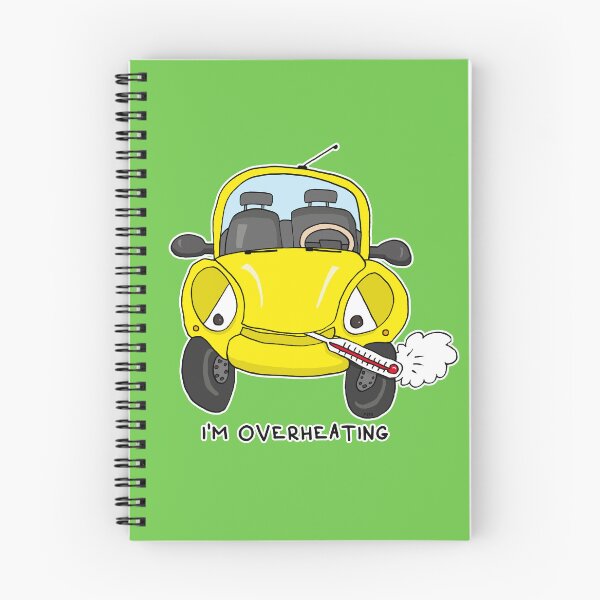 Item preview, I’m Overheating Sticker | Funny Yellow Car Burnout Meme designed and sold by MyxaART.