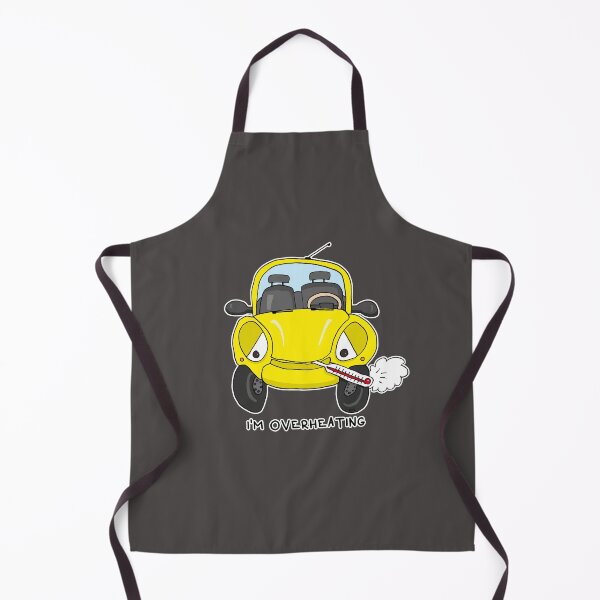 Item preview, I’m Overheating Sticker | Funny Yellow Car Burnout Meme designed and sold by MyxaART.