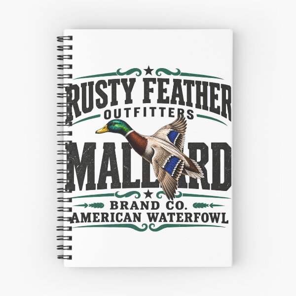 Artikelvorschau, Rusty Feather Outfitters Stockenten-Design Retro Amerikanische Wasservögel entworfen und verkauft von VGAfanatic.