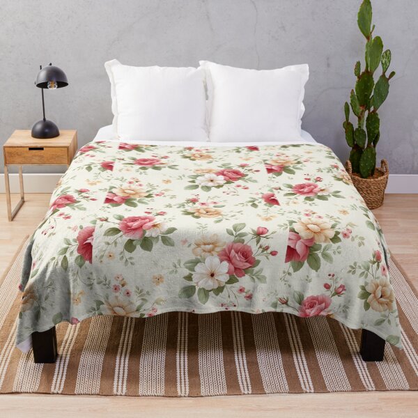 Item preview, Romantic vintage floral pattern in French countryside style designed and sold by MiraCleAI.