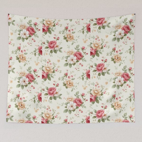 Item preview, Romantic vintage floral pattern in French countryside style designed and sold by MiraCleAI.