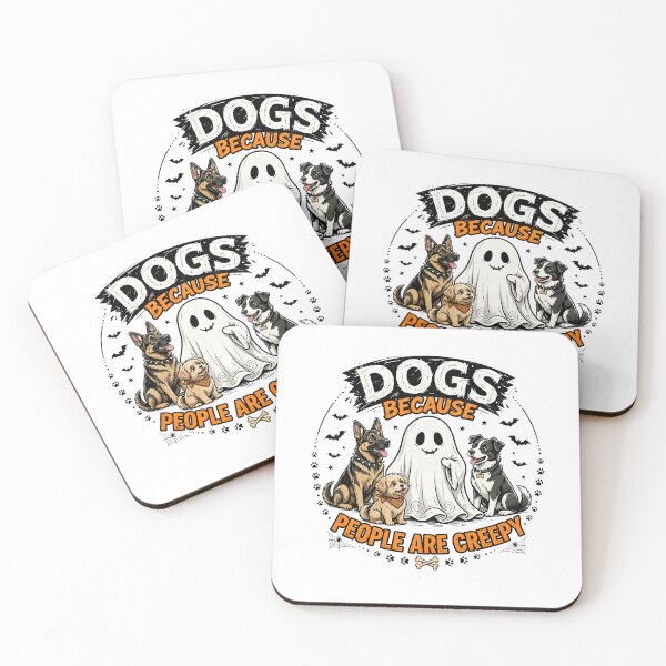Item preview, Dogs Because People Are Creepy Halloween Ghost Dog designed and sold by OlyvieArt.