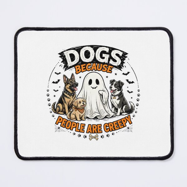 Item preview, Dogs Because People Are Creepy Halloween Ghost Dog designed and sold by OlyvieArt.