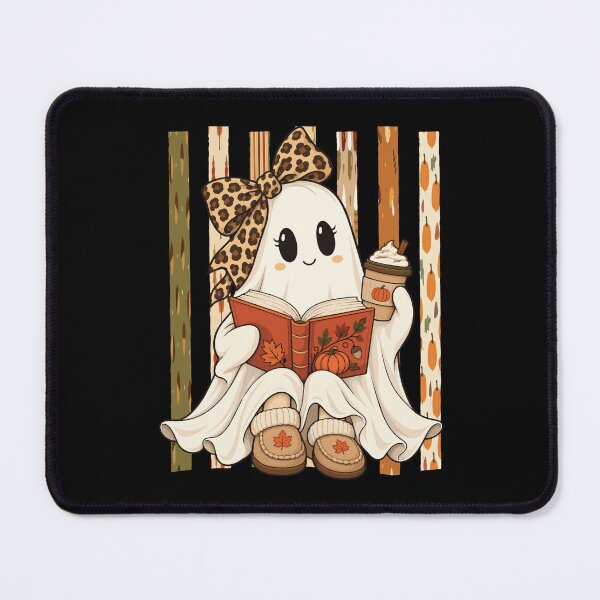 Item preview, Cozy Ghost Reader Loves Pumpkin Coffee and Autumn Books designed and sold by FreshVibe Prints.