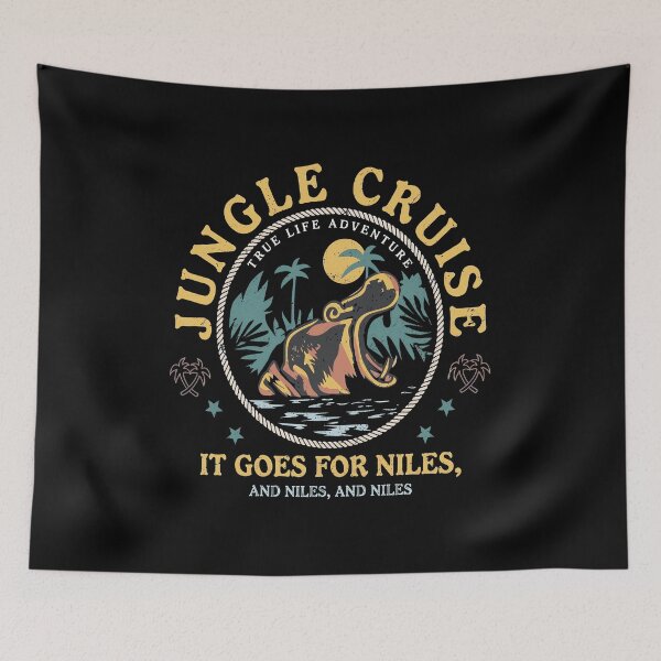 Item preview, Jungle Cruise Retro Hippo Adventure  designed and sold by JeffreyTh48291.