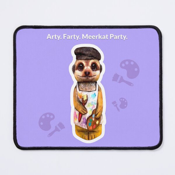 Item preview, Arty Farty Meerkat Party - Whittled Wooden Animal designed and sold by TurquoiseChicken.