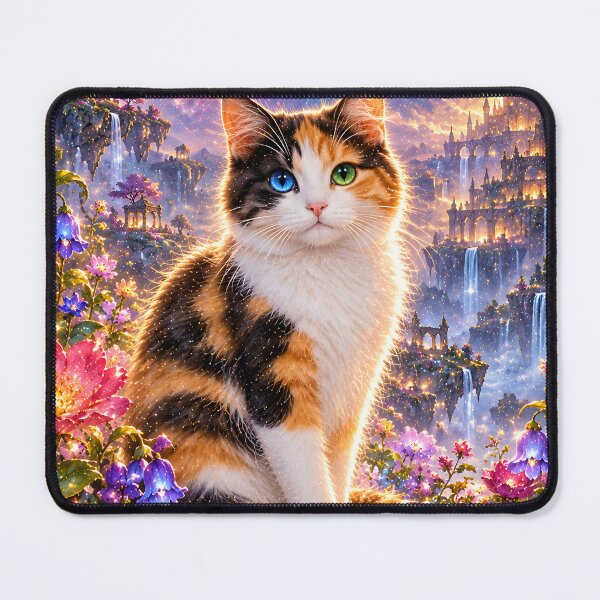 Item preview, Lucky cat on rocks in galaxy space designed and sold by knuppify.