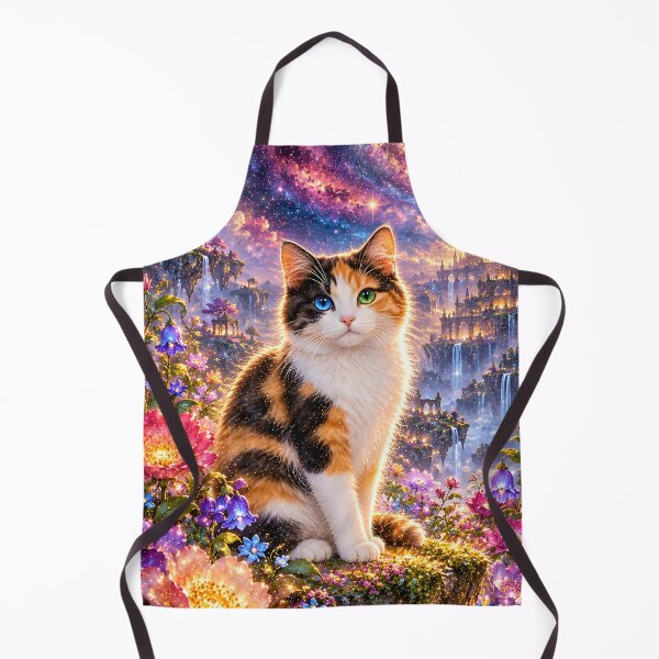 Item preview, Lucky cat on rocks in galaxy space designed and sold by knuppify.